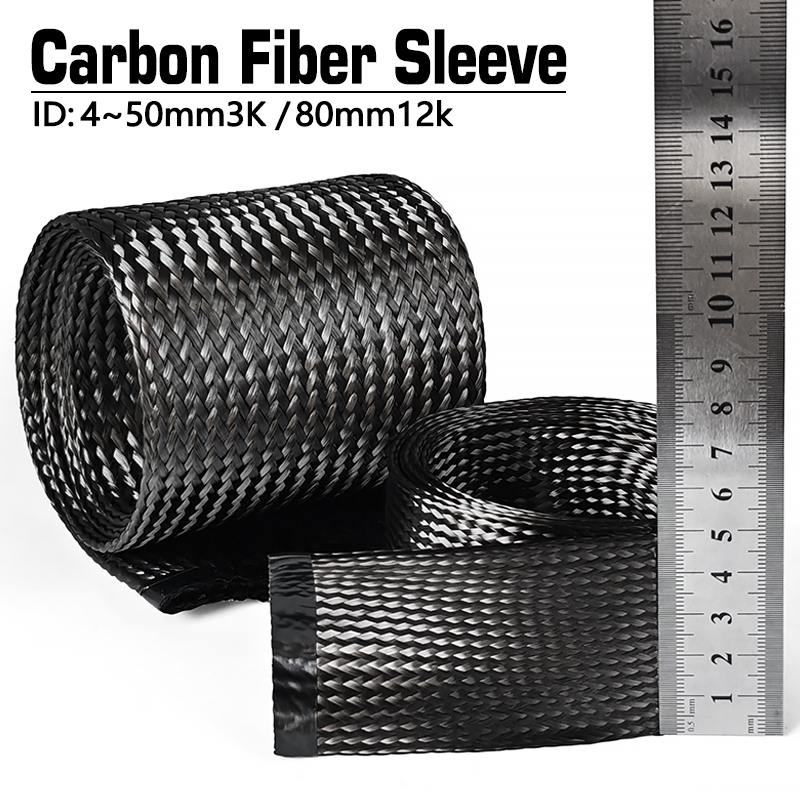 Cable Sleeve Neoprene - 1M Carbon Fiber Cable Sleeve Braid