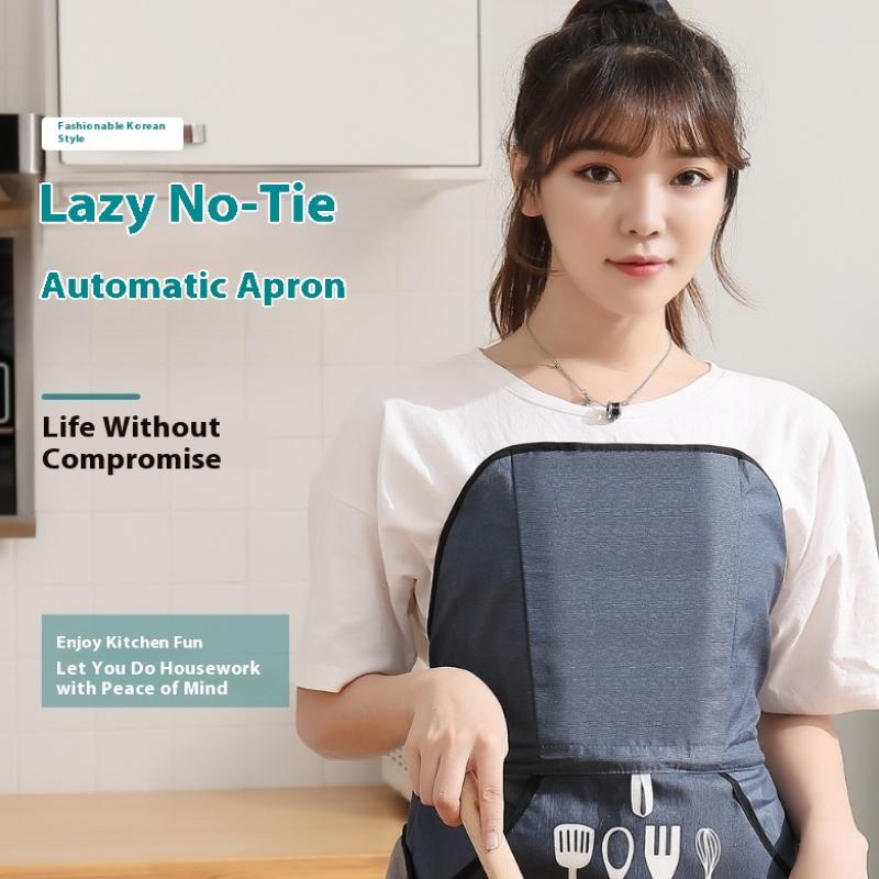 Korean Style Auto No-Tie Apron - Tech Accessories Cheap review and price