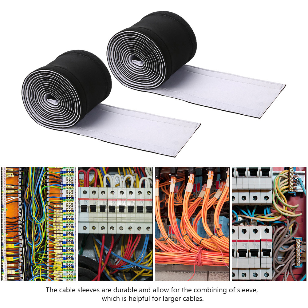 2Pcs Cable Organizer Neoprene  - Cable Sleeve Neoprene review and price