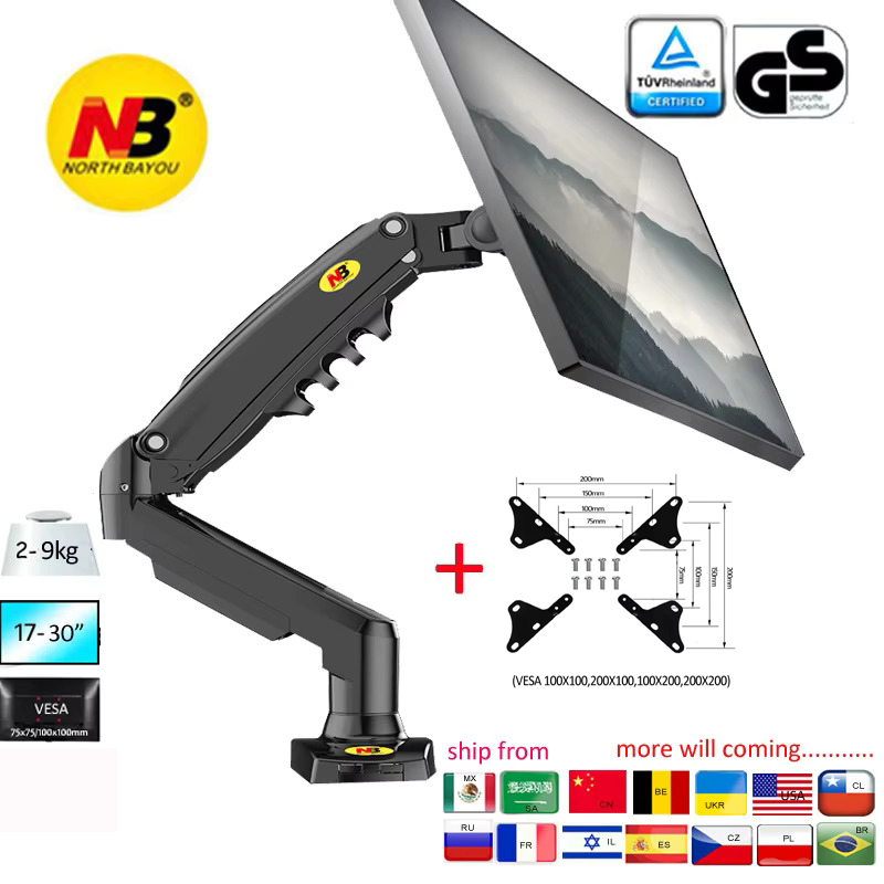 NEW NB F80 17-30' Desktop LED  - Monitor Arm Single review and price