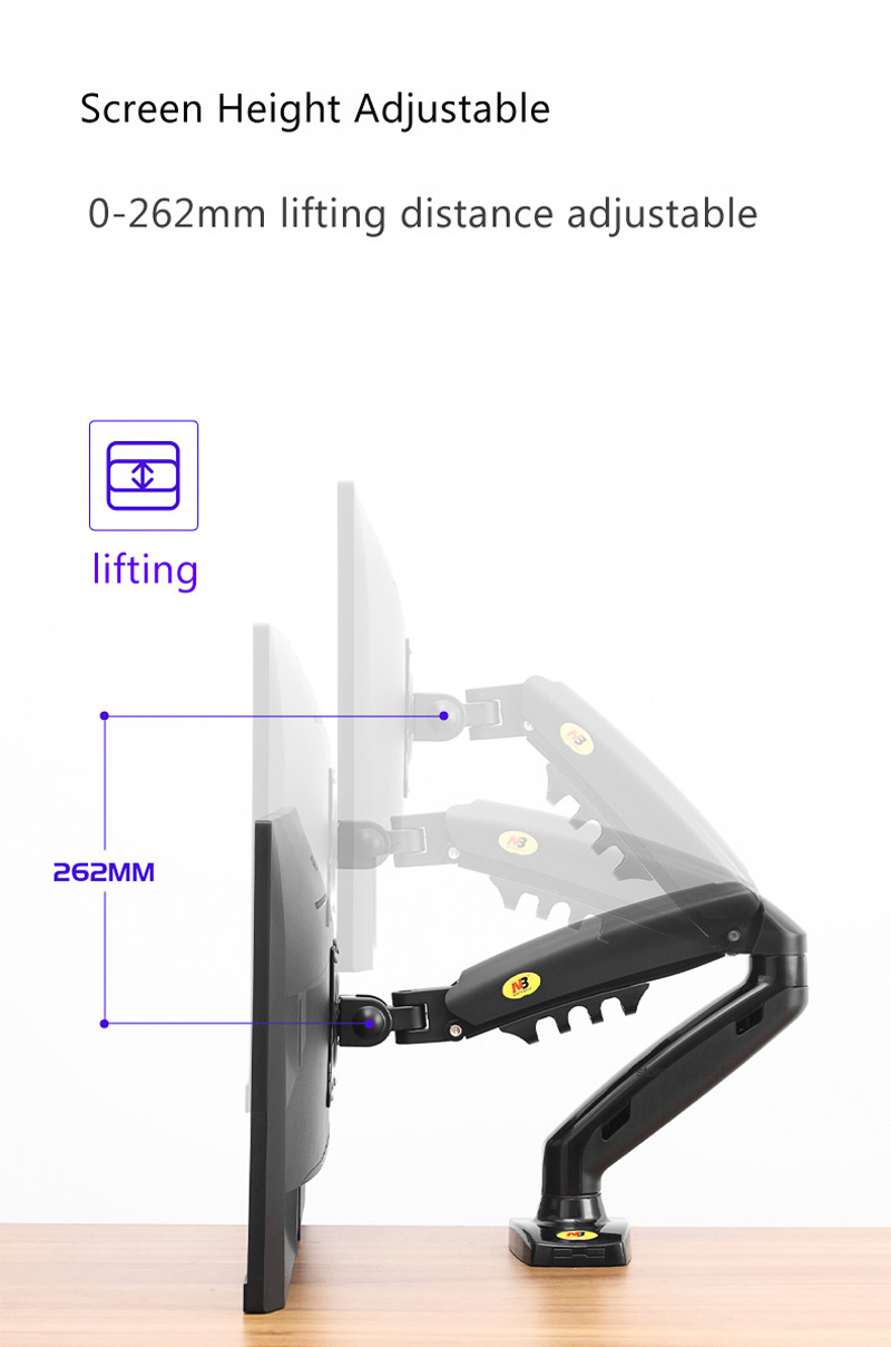 NEW NB F80 17-30' Desktop LED  - Monitor Arm Single review and price