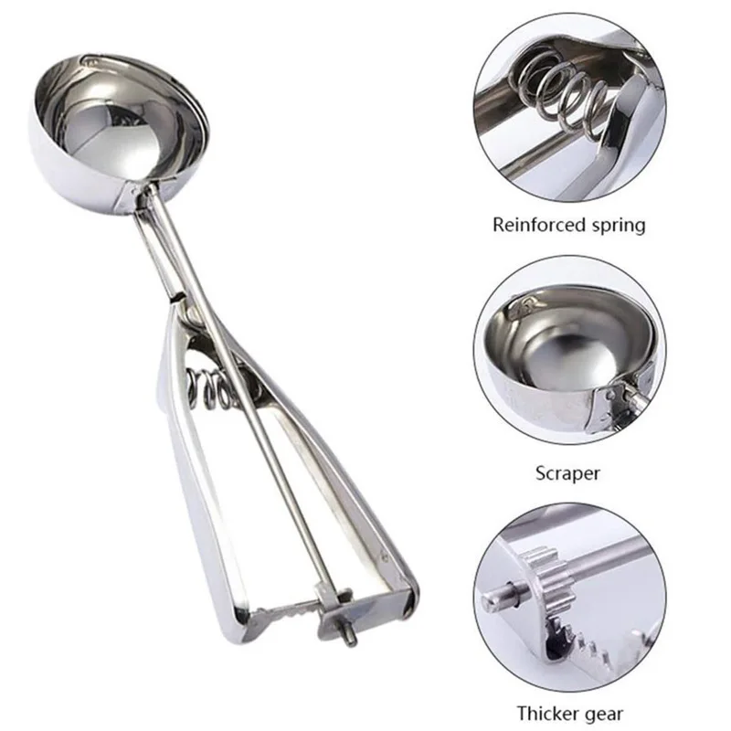 Stainless Steel Ice Cream Scoo - Tech Accessories And Gadgets review and price