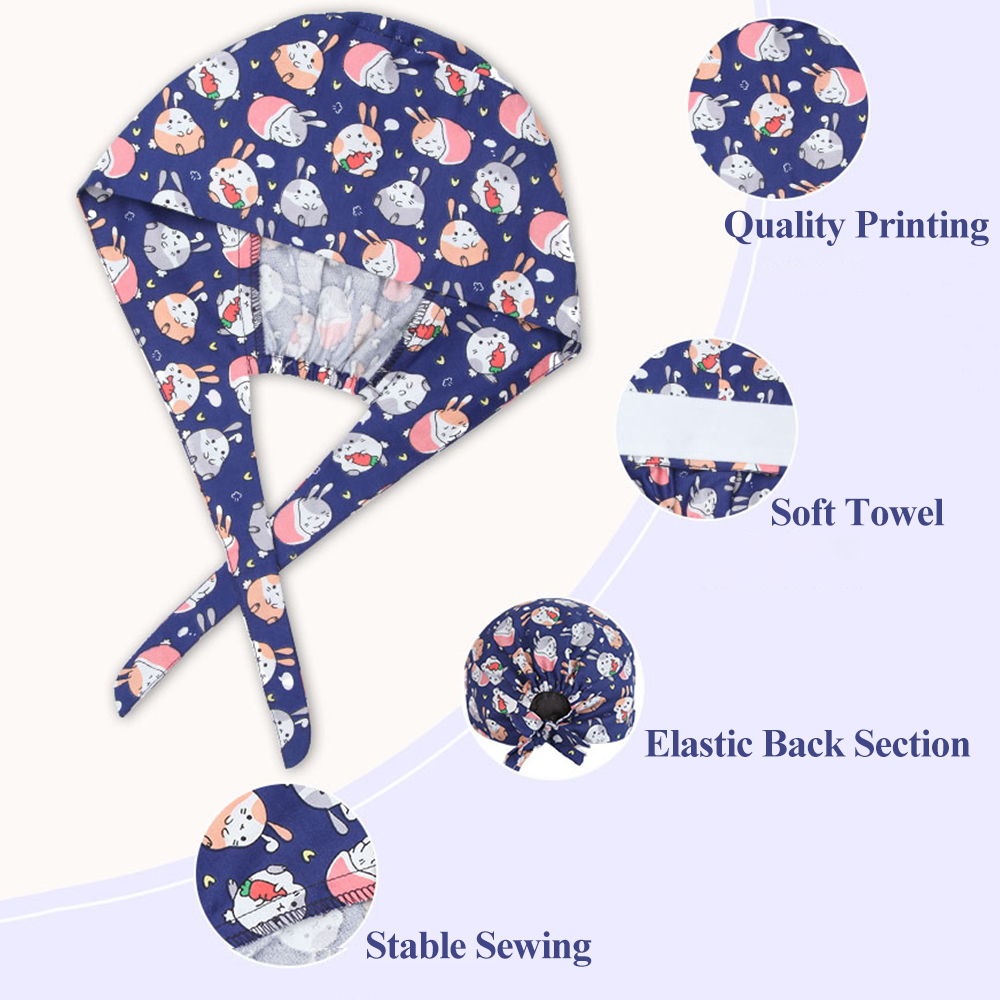 Flower Scrub Caps Medical Surg - Vet Tech Accessories review and price